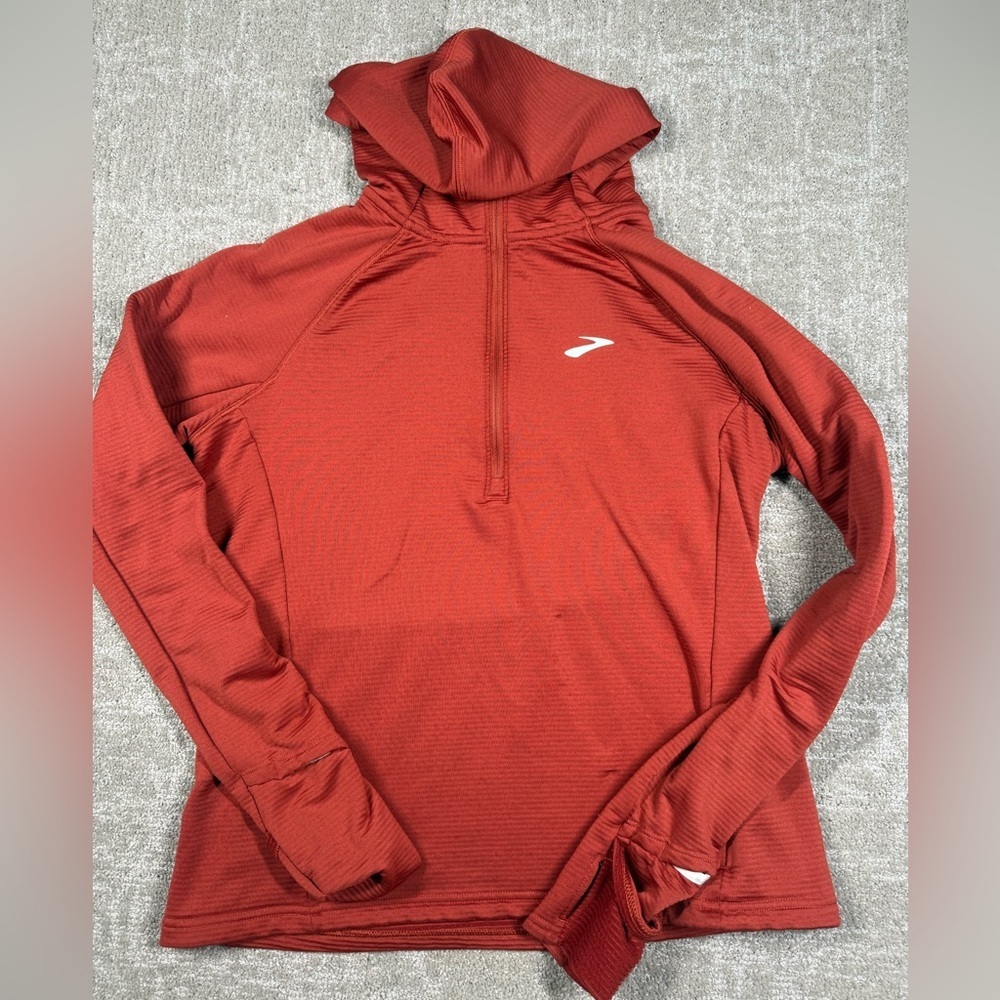 Brooks Long Sleeve Thermal Hoodie Running Active Size Medium